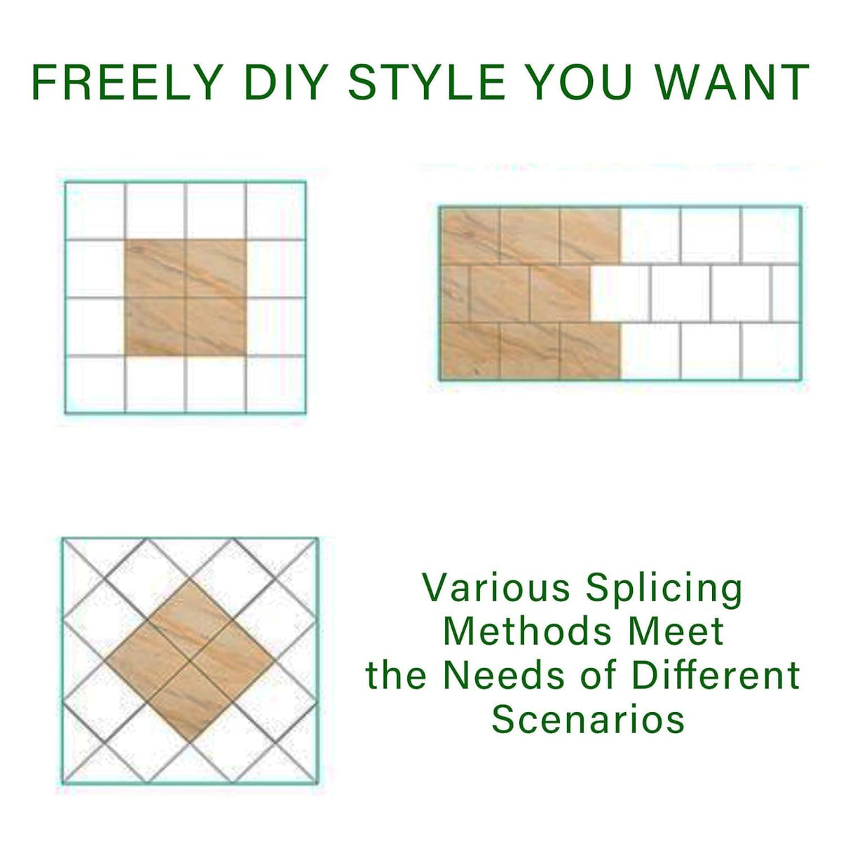ZRJT 20 sq ft peel-and-stick tile set for quick room refresh