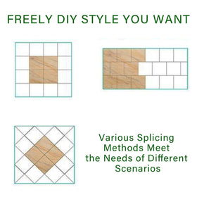 ZRJT 20 sq ft peel-and-stick tile set for quick room refresh