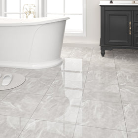 ZRJT glossy finish peel-and-stick tile ideal for bathroom spaces