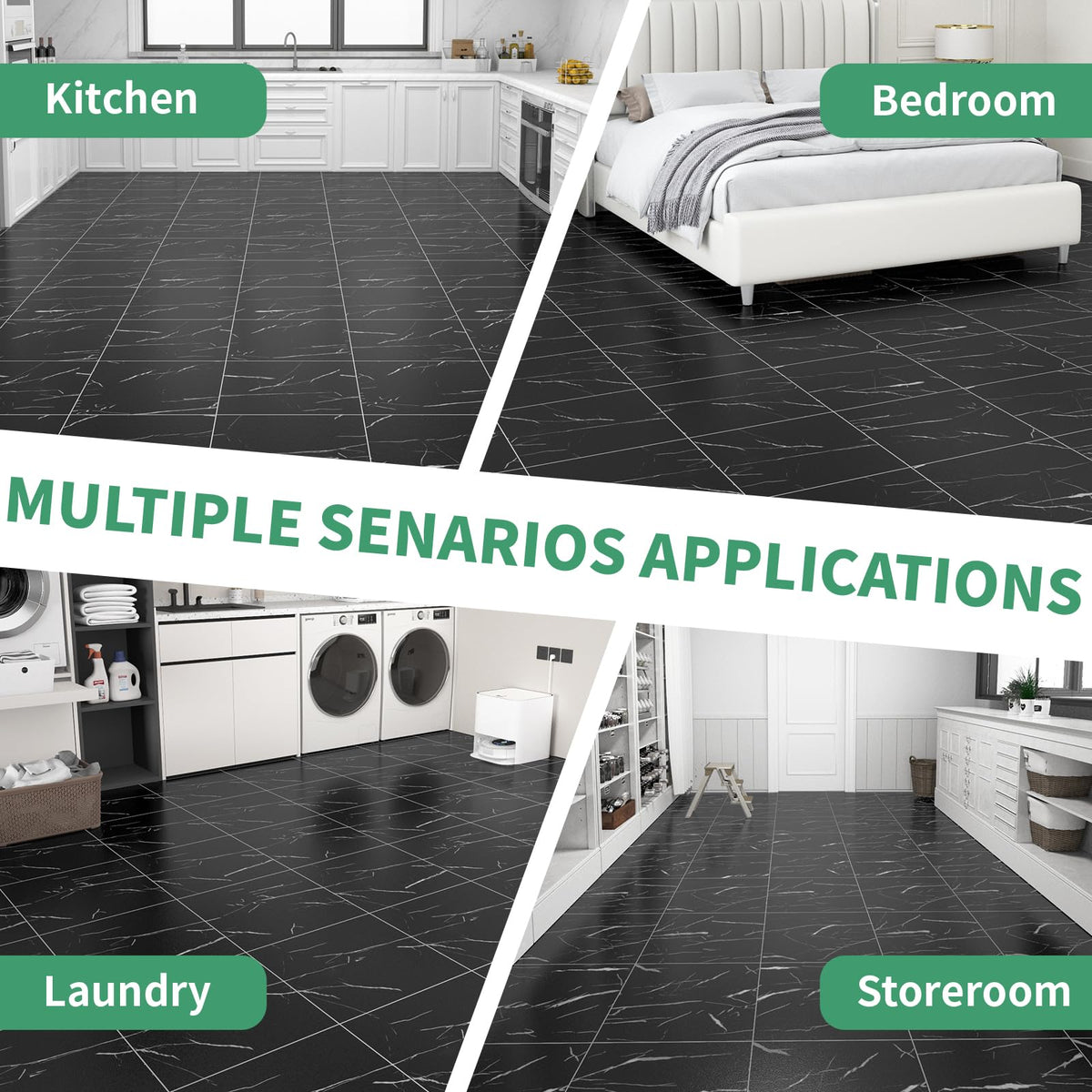 ZRJT 0.05 inch tile thickness offers durable, easy-to-clean flooring.
