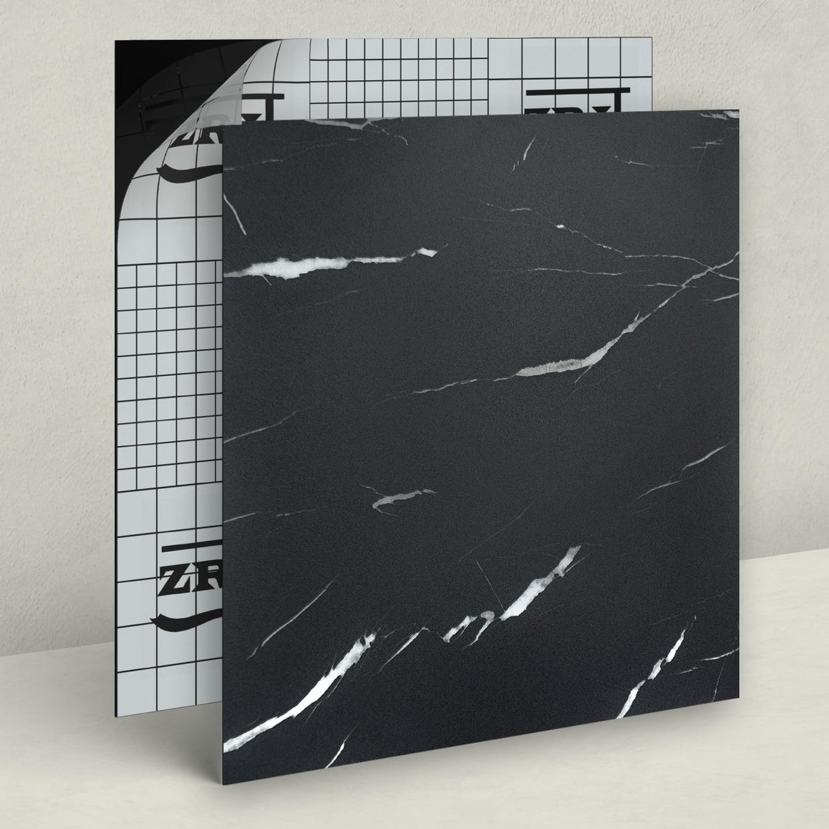 ZRJT Self-adhesive tile ready for quick kitchen or bath upgrade.