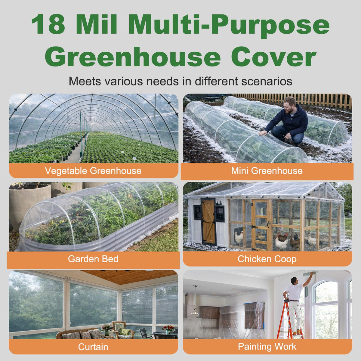 ZSLTLDU heavy-duty UV-resistant plastic film for lasting outdoor performance.
