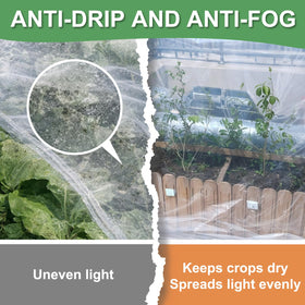 ZSLTLDU weather-resistant film protects crops against wind, rain, hail, and snow.