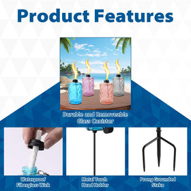 ZSPENG height-adjustable torch demonstrates flexible outdoor lighting options.