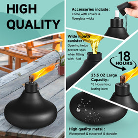 ZSPENG fiberglass wick torch offers long-lasting flame for patios