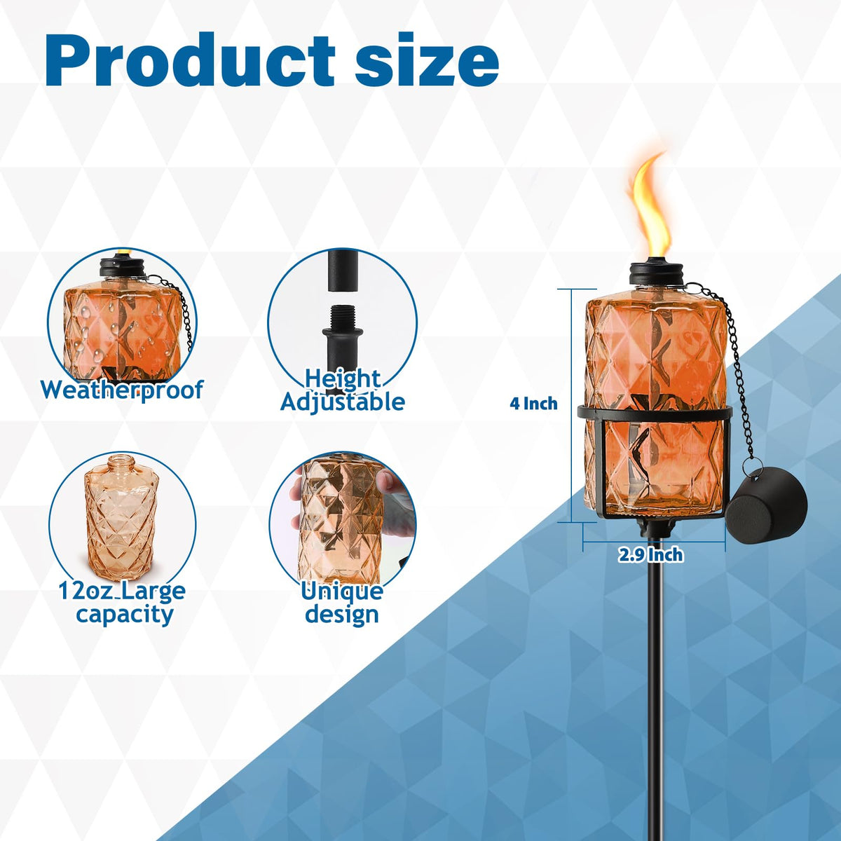 ZSPENG long-lasting wick with funnel for easy refueling.