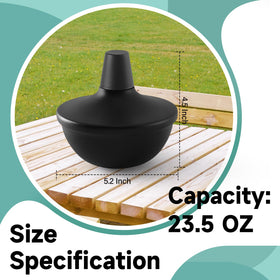 ZSPENG table top torch wick visible, fiberglass wick for durable burn.