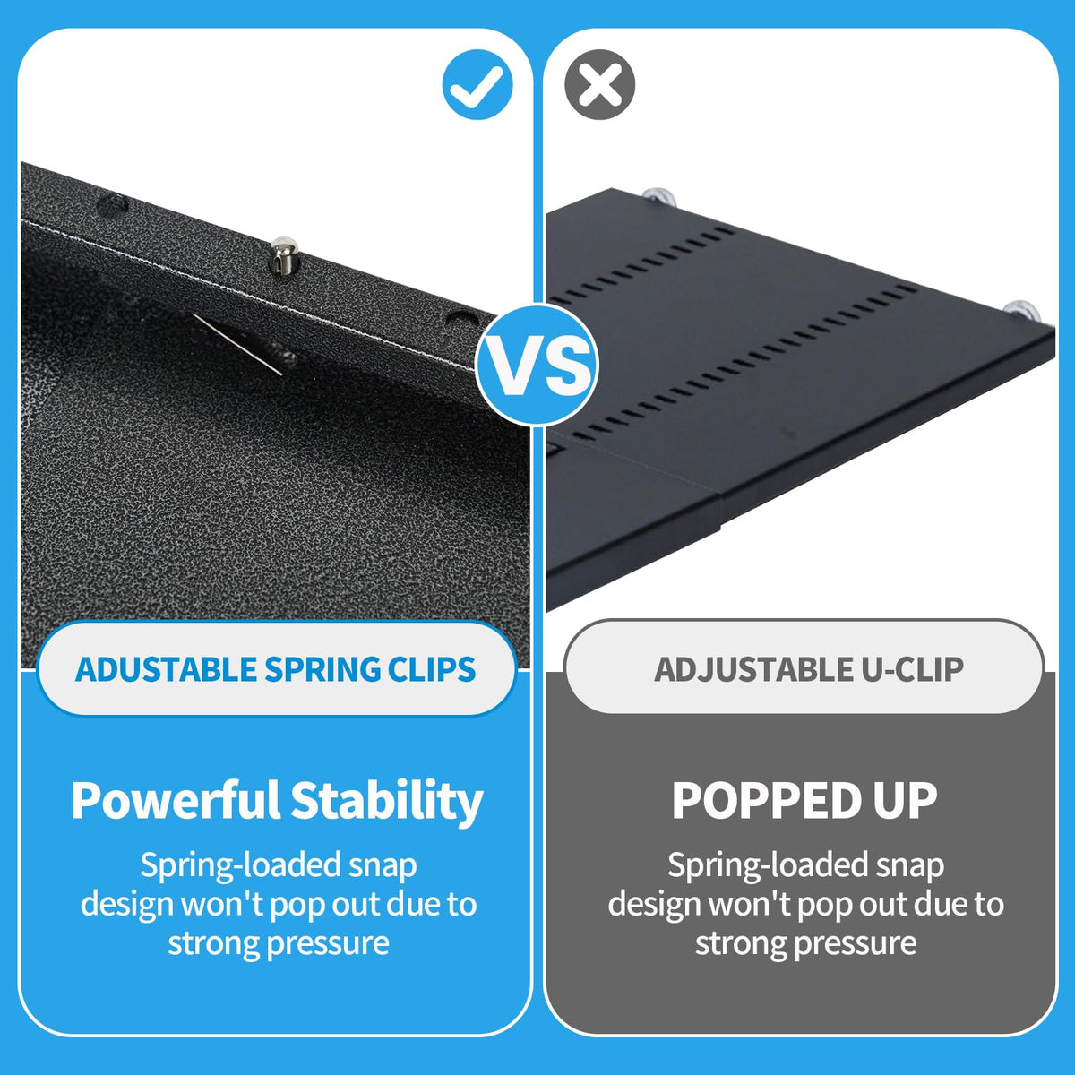 Zsttion 30lb-capacity shelf holds daily items without bending.