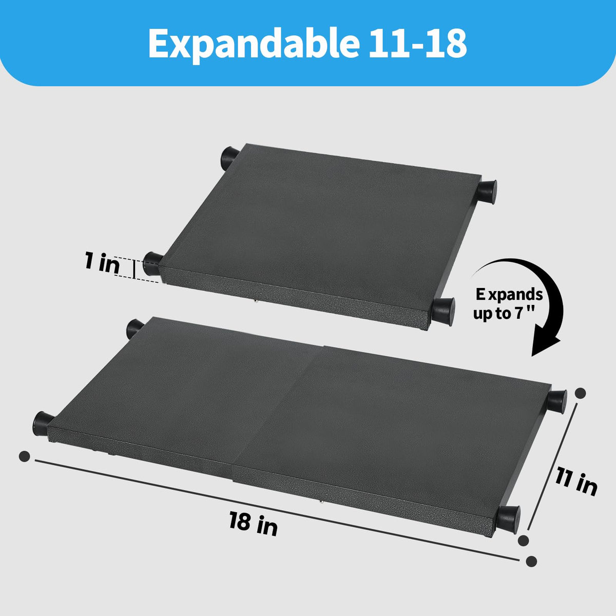 Zsttion expandable locker shelf adds extra storage when you need it most.