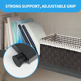 Zsttion pressure-mounted design stays securely in place on solid lockers.