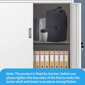 Zsttion tool-less installation makes locker setup quick and drill-free.