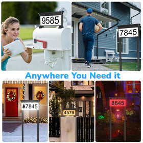 ZSYIQIXI easy installation with no wiring on mailbox, gate, or wall