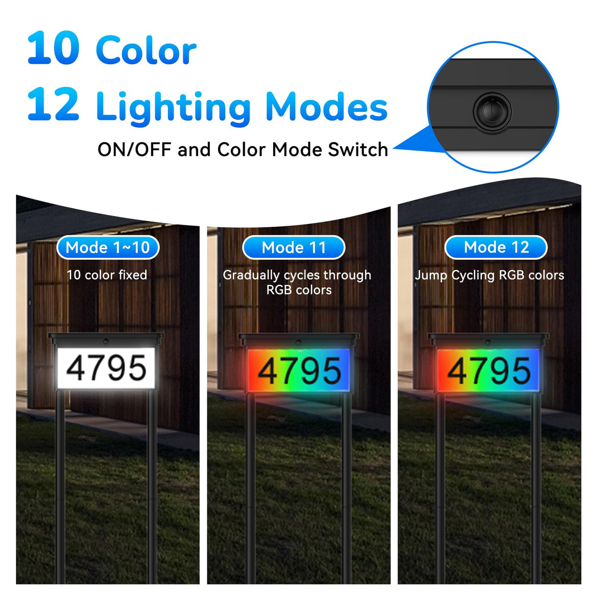 ZSYIQIXI color modes and adjustable lighting for flexible ambience