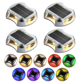 ZSYIQIXI solar driveway lights displaying nine colors for ambient lighting