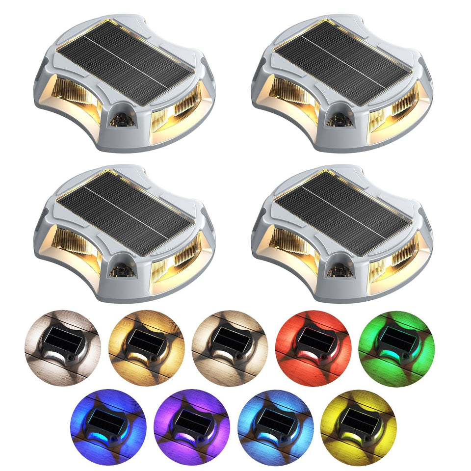 ZSYIQIXI solar driveway lights displaying nine colors for ambient lighting