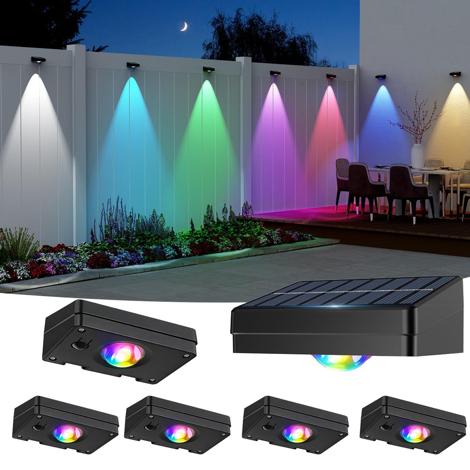ZSYIQIXI solar wall light front view for easy outdoor installation and subtle pathway lighting