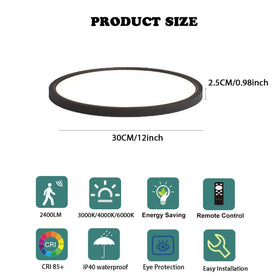 ZSYUBO flush-mount ceiling light with easy installation in junction box