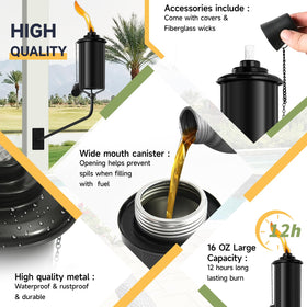 ZSZMFH 16oz fuel canister torch offers long burn times for gatherings.