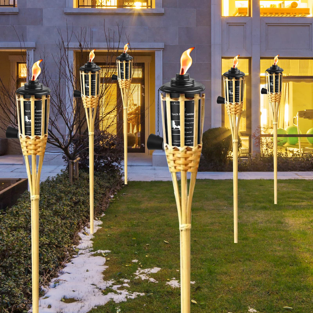 ZSZMFH 6-pack garden torches ready for DIY lighting projects