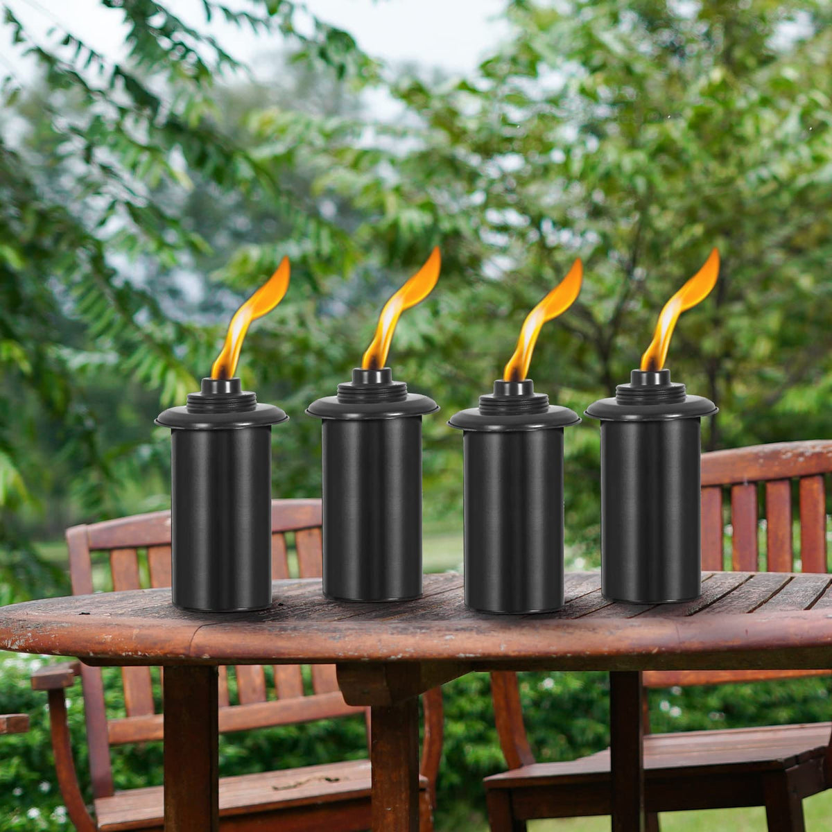 ZSZMFH night-lit decor torches create inviting garden spaces.