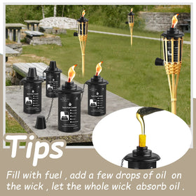 ZSZMFH outdoor torches arranged for luau party ambiance