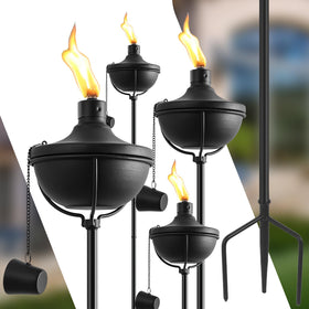 ZSZMFH 55-inch height-adjustable torch for flexible outdoor lighting.