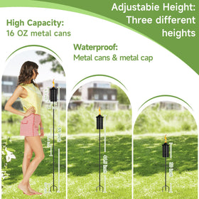 ZSZMFH weather-resistant torch stands up to rain and wind.