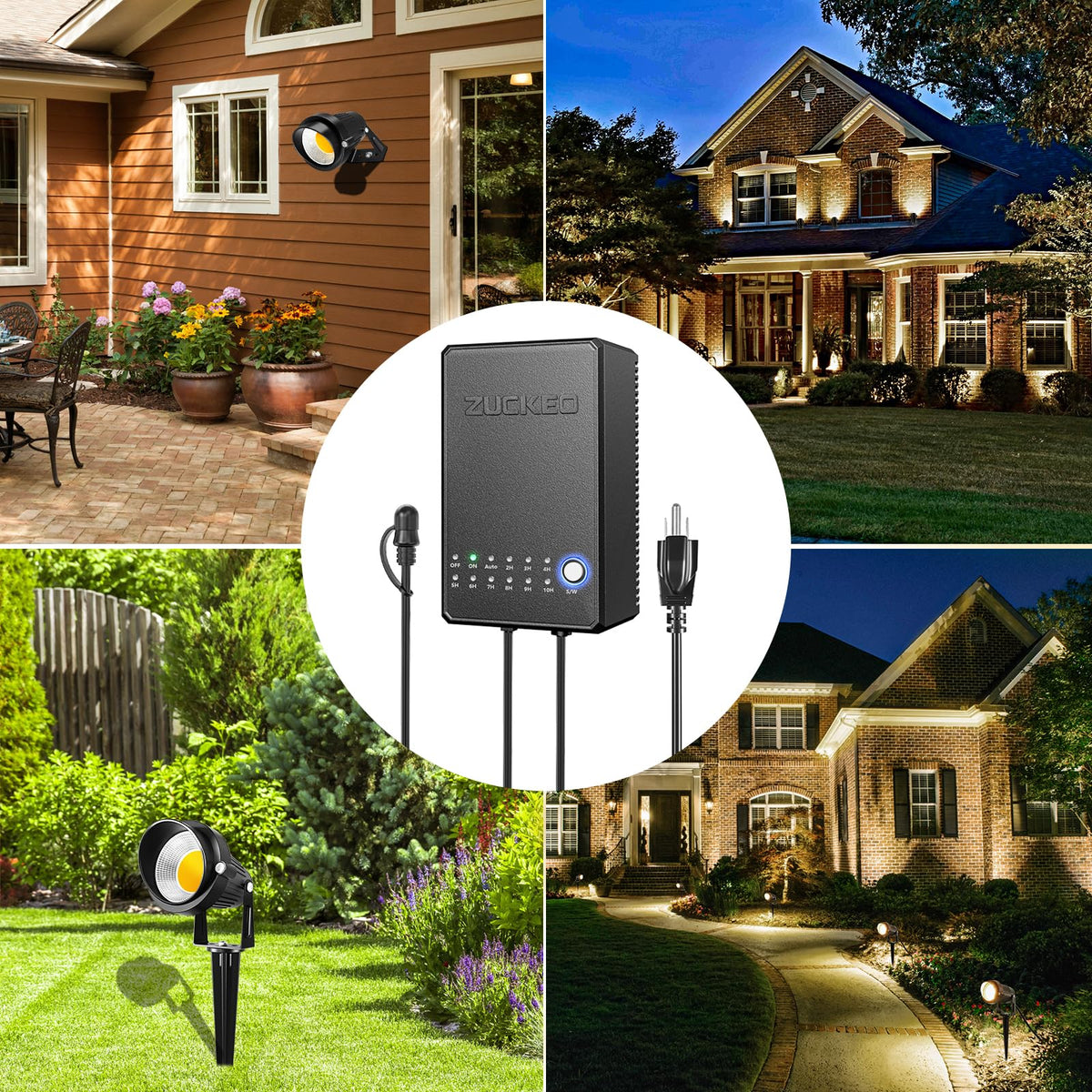 ZUCKEO quick-connects streamline wiring for DIY landscape layouts.