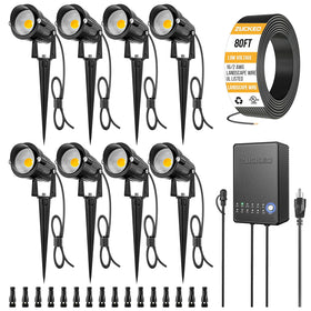 ZUCKEO all-in-one landscape light kit boosts curb appeal with simple installation.