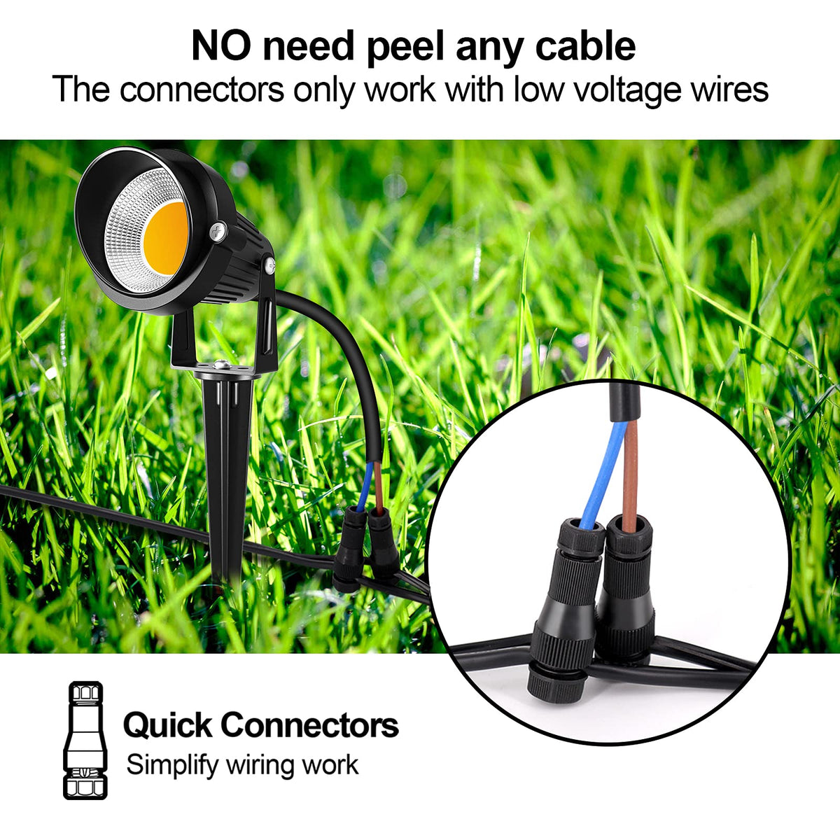 ZUCKEO ground spike installation enables easy placement.