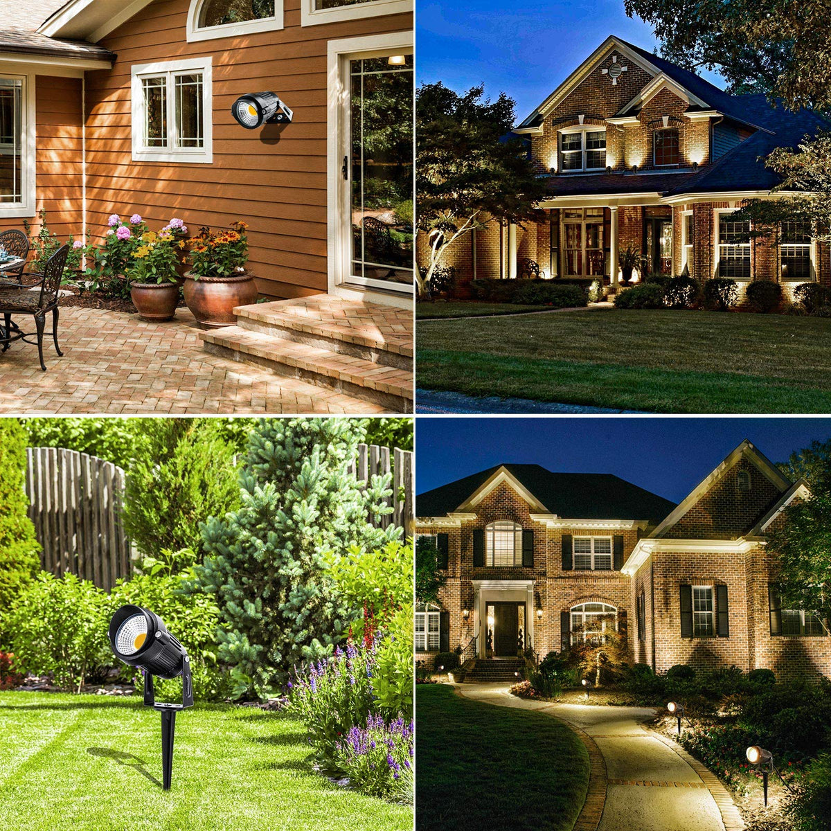 ZUCKEO warm white 3000K landscape light for inviting evenings.