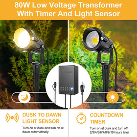 ZUCKEO outdoor transformer with photocell for automated lighting