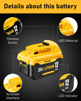 Zuliati Dewalt 20V compatibility across models and chargers.