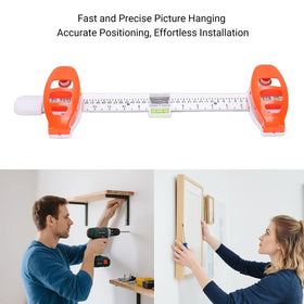 Zunate wall-friendly design prevents extra holes while keeping art straight