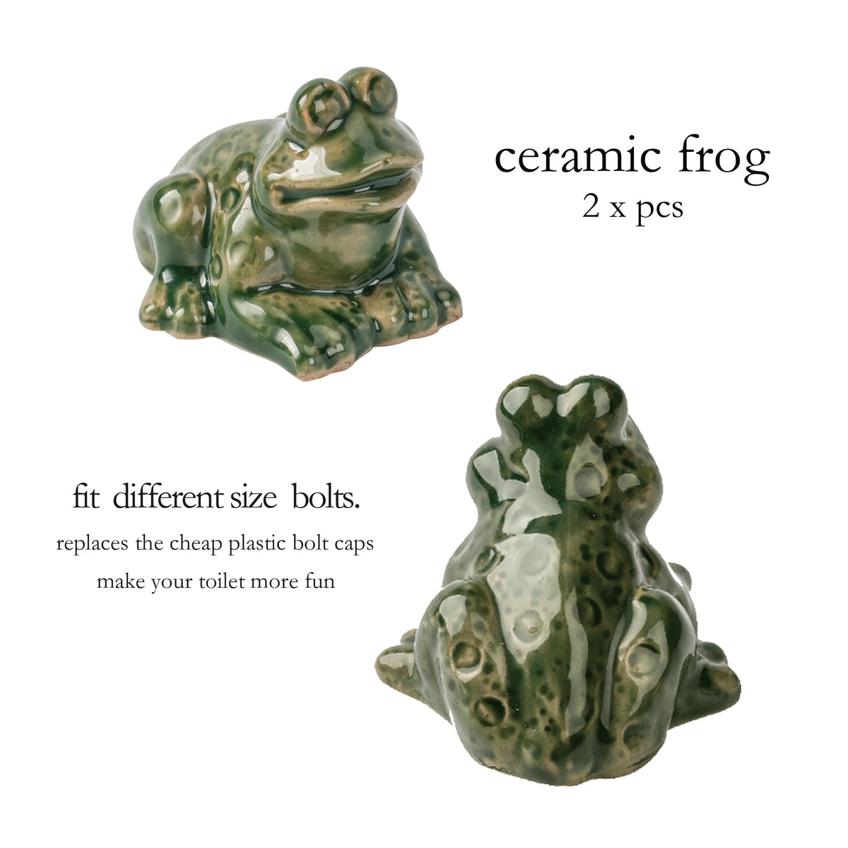 ZUNON frog bolt covers offer a playful touch while concealing hardware.