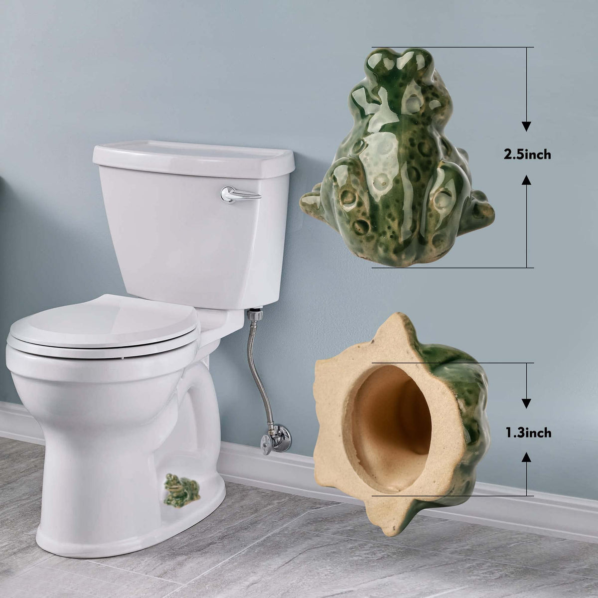 ZUNON green frog bolt caps suit most toilets for quick refresh.