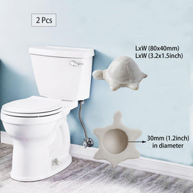 ZUNON frog white bolt cap fits most toilets.