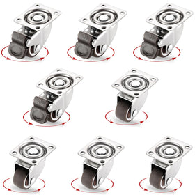 ZUOFANG 1-inch caster wheel with low profile for quiet movement of furniture
