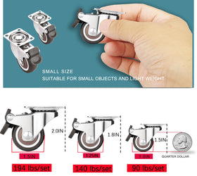 ZUOFANG 360-degree swivel action enables smooth turning around corners
