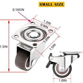 ZUOFANG set includes four brakes and four without for small furniture