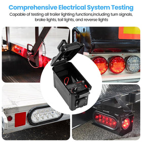 Zuomeng trailer tester 12V battery powering remote operations