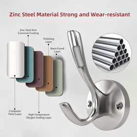ZUONAI brushed-nickel mount base close-up highlighting reinforced stability