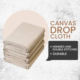 ZUPERIA drop cloth catching dust and drips at a renovation site