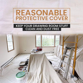 ZUPERIA canvas drop cloth made from cotton duck fabric provides sturdy coverage