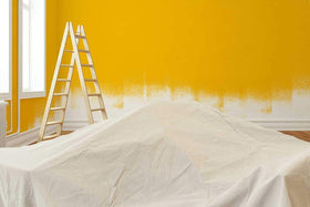 ZUPERIA drop cloth suitable for outdoor painting and messy creative setups.
