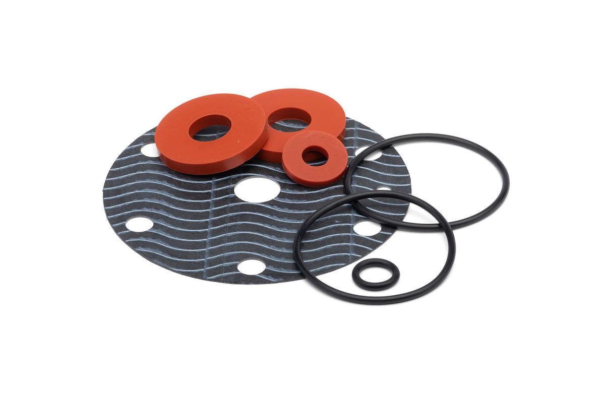 Zurn Wilkins 975XL2 rubber kit contents showing o-rings and lubricant for easy maintenance.
