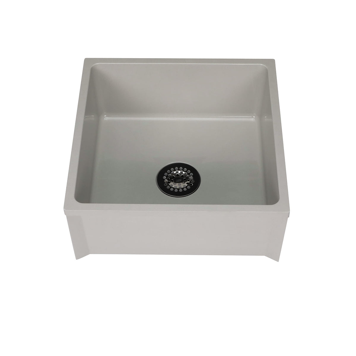 Zurn Z1996 mop basin with PVC drain assembly for durable commercial use