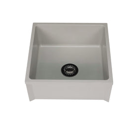 Zurn Z1996 mop basin with PVC drain assembly for durable commercial use