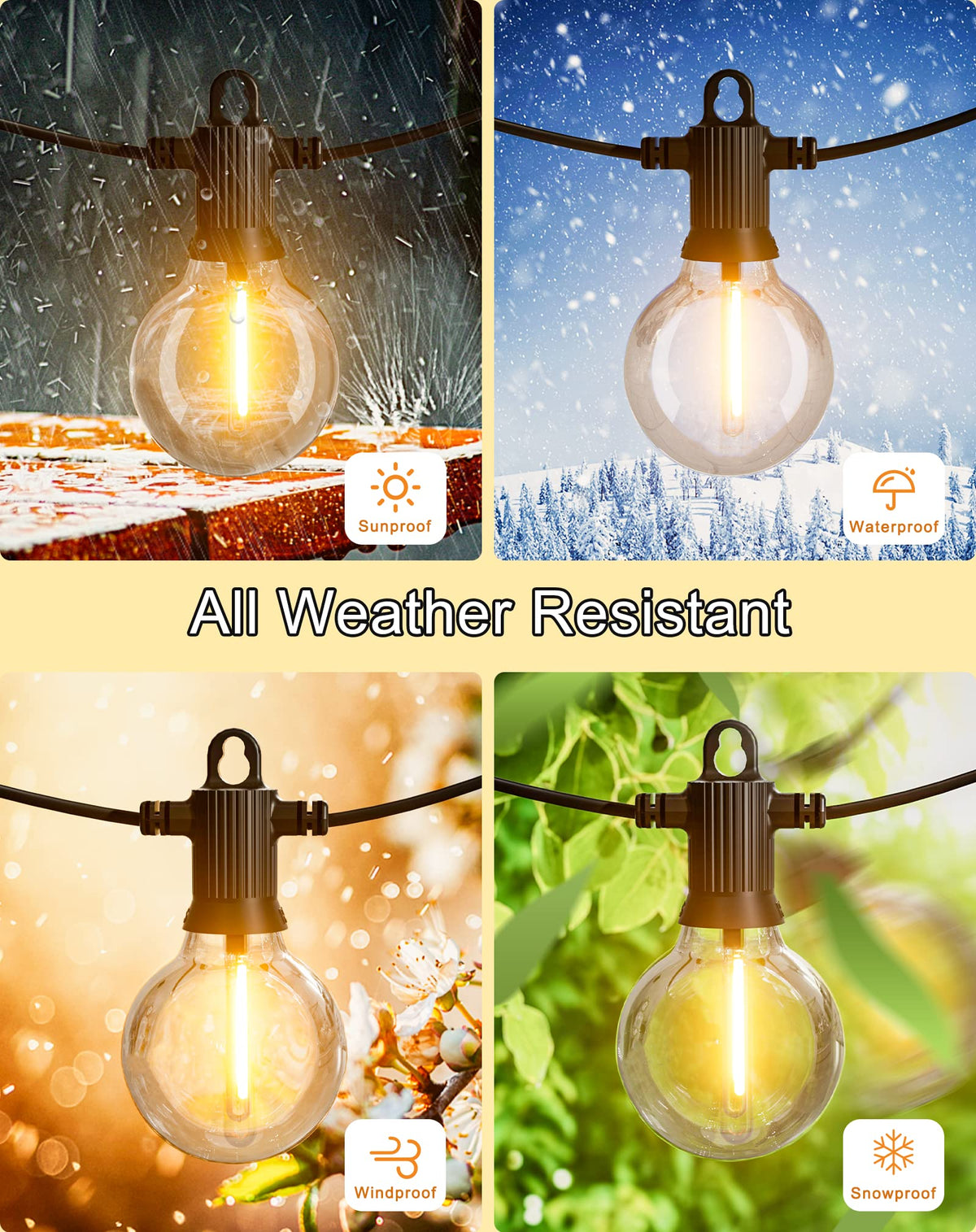 Zuske dimmable outdoor lighting compatible with standard dimmers.