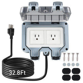ZUYIYI outdoor power outlet box IP66 weatherproof for reliable garden use.